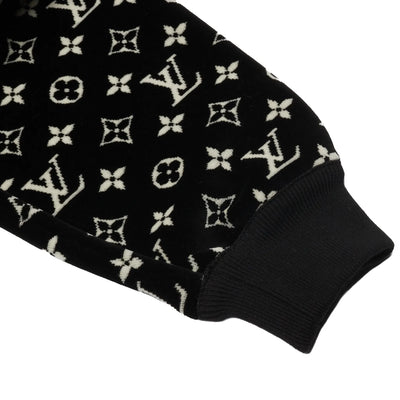 Louis Vuitton LV Monogram Oversized Black Hoodie