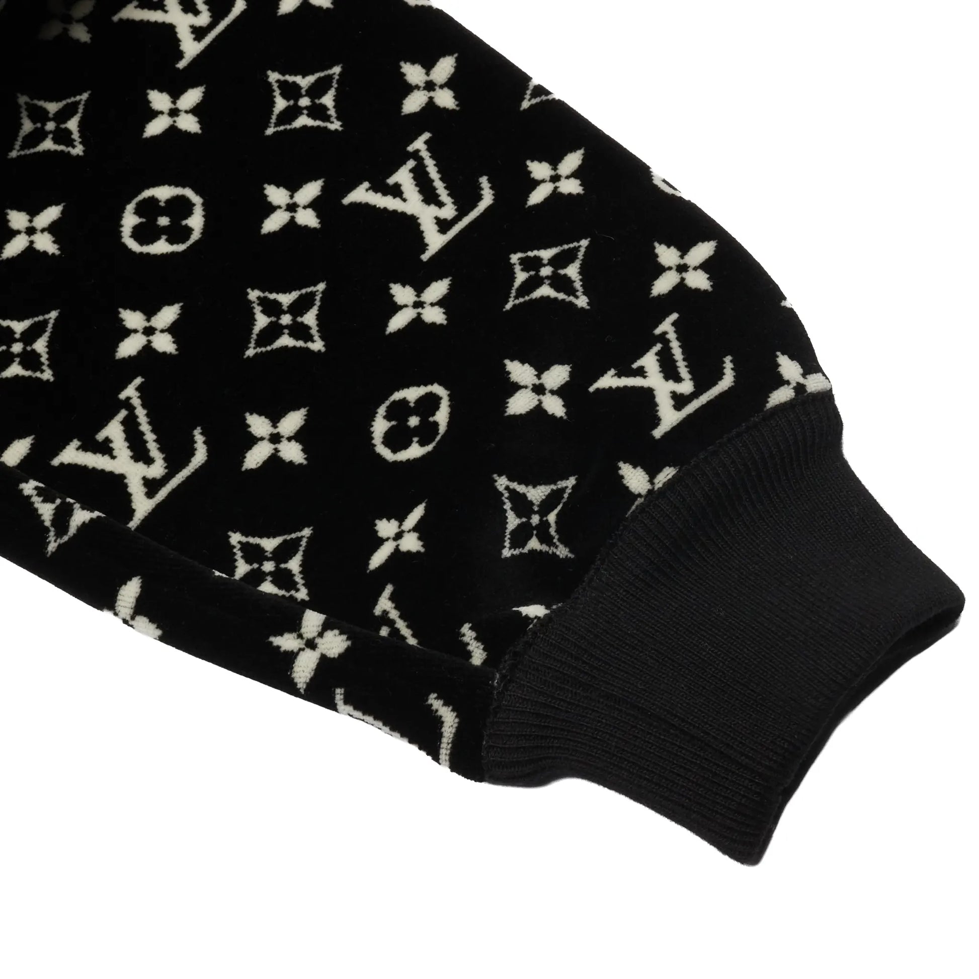 Louis Vuitton LV Monogram Oversized Black Hoodie