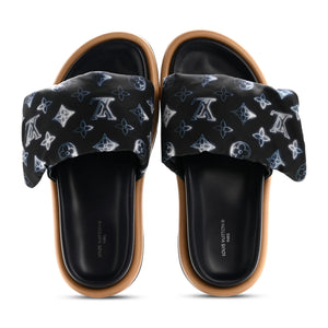 Louis Vuitton Pool Pillow Monogram Navy Slides