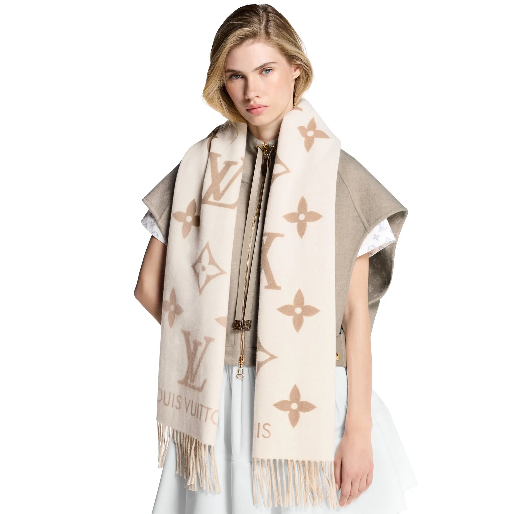 Louis Vuitton Reykjavik Beige Clair Scarf