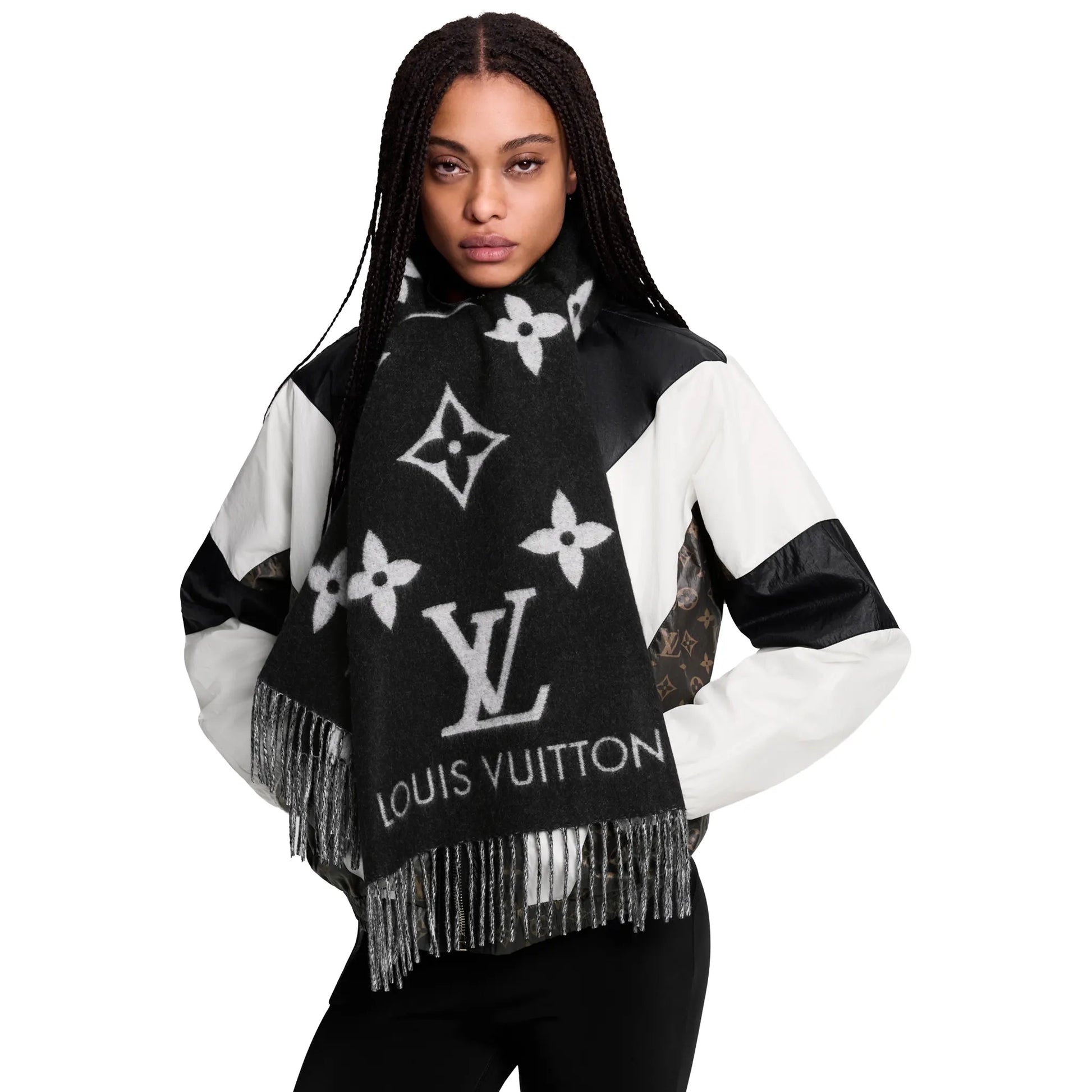 Louis Vuitton Reykjavik Black Scarf