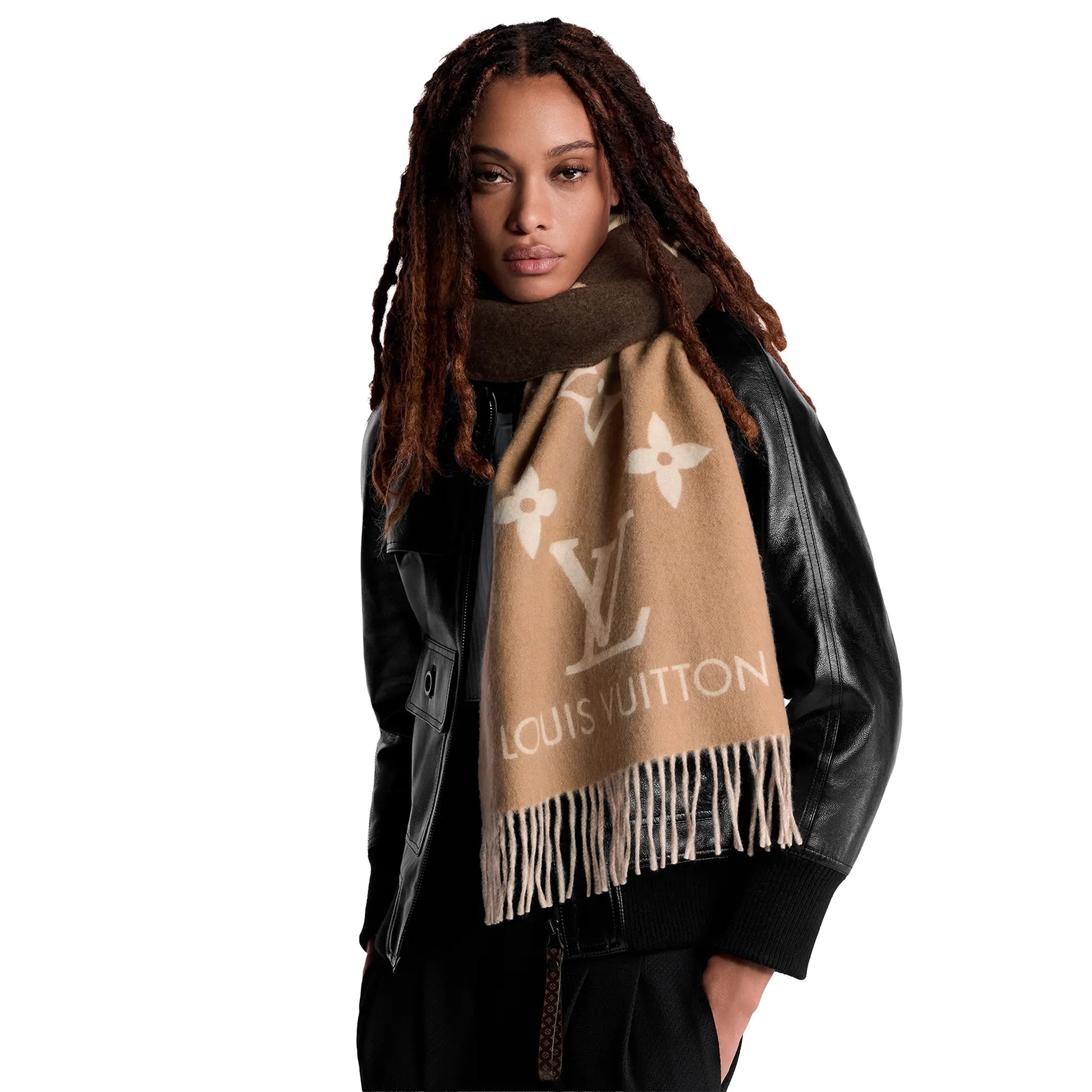 Louis Vuitton Reykjavik Gradient Beige Scarf