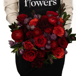 Love Letters In Red Flower Bouquet
