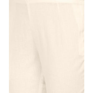 Lovely Cream Colored Casual Wear Cotton Pant