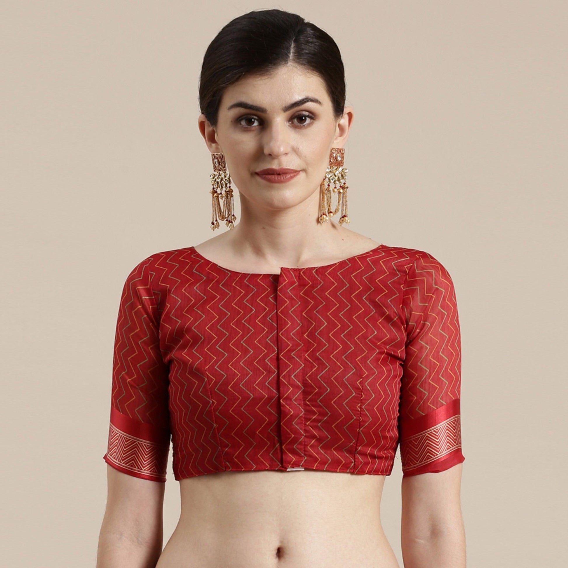 Lovely Maroon Colored Casual Wear Floral Printed Cotton Silk Saree