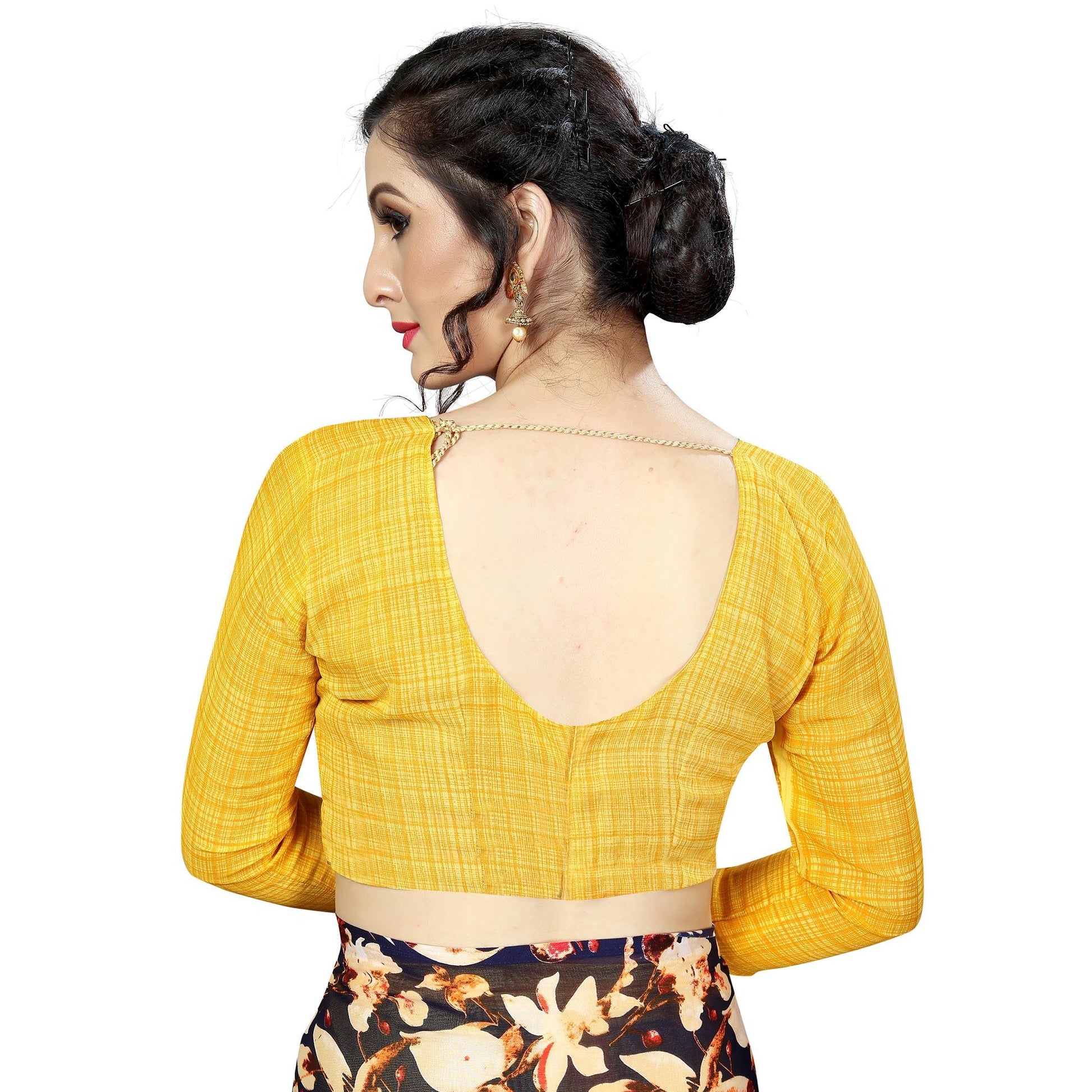 Lovely Yellow Colored Casual Printed Georgette Saree