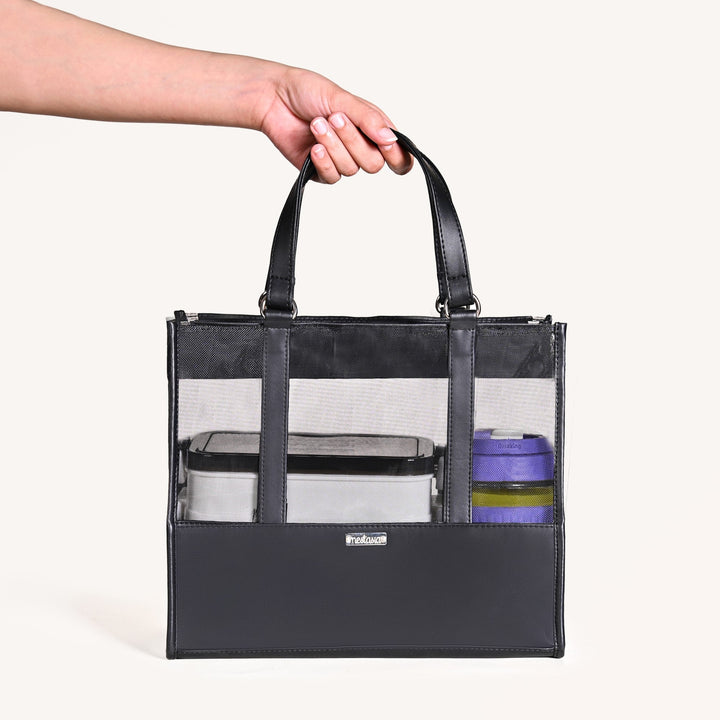 Mesh Lunch Bag Black