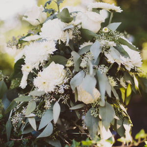 Lush Greens and Creams Vintage Wedding