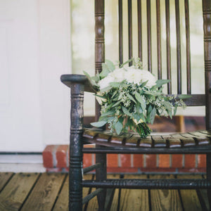 Lush Greens and Creams Vintage Wedding