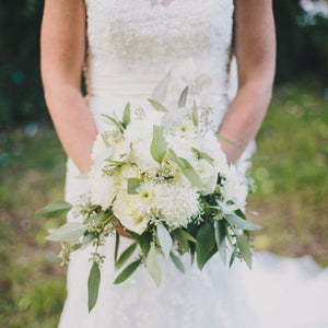 Lush Greens and Creams Vintage Wedding
