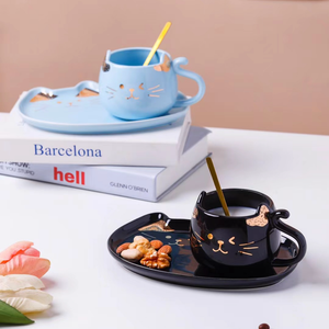 Cat Mug And Plate