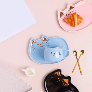 Cat Mug And Plate