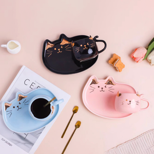 Cat Mug And Plate