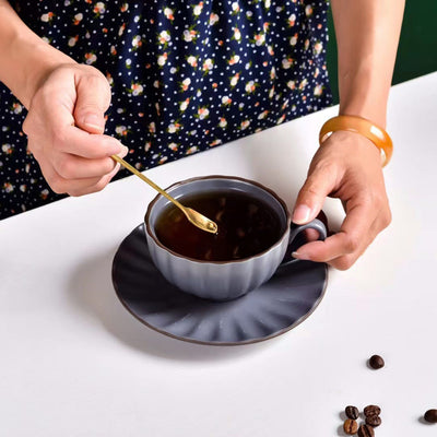 Modern Ceramic Cup With Saucer