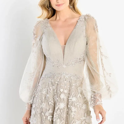 Montage M2201 A Line Gown Long Allover Lace Formal Dress