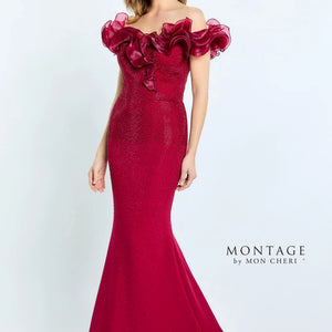 Montage M503 Mermaid Long Formal Beaded Dress