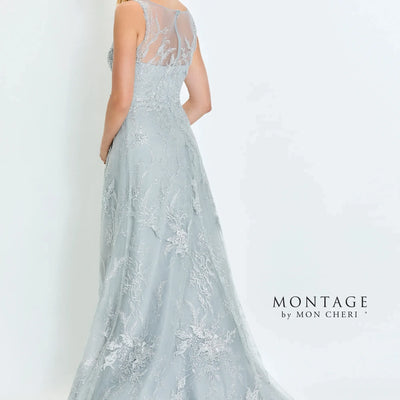 Montage M527 A Line Long Formal Beaded Evening Dress