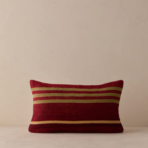 Vintage Lumbar Pillow No. 334, 12" x 20"