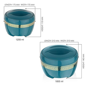 Asian Marco Gold Inner Steel Deluxe Casserole Set | Set Of 2 Pcs