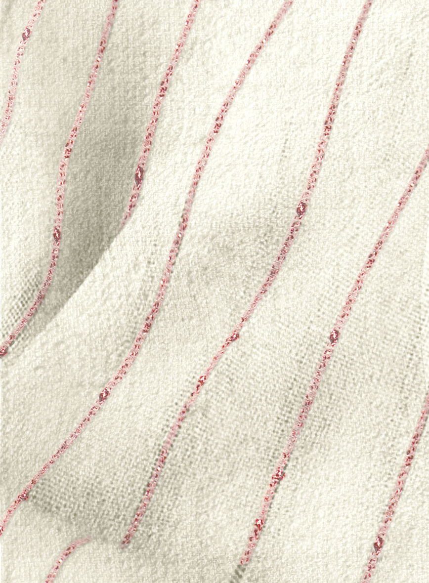 Maestro Trossi Purple Stripe Linen Wool Jacket