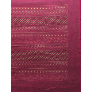 Magenta Casual Wear Printed Art Silk Saree