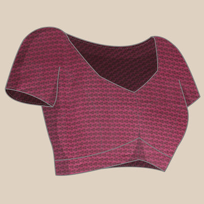 Magenta Casual Wear Printed Art Silk Saree