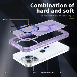 iPhone 16 Series Wave Armor Matte Magsafe Shield Case