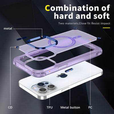 iPhone 16 Series Wave Armor Matte Magsafe Shield Case