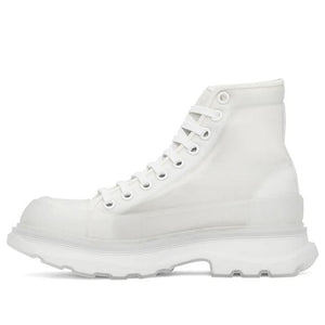 Alexander Mcqueen Tread Slick Boot White White Clear Sole