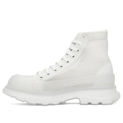 Alexander Mcqueen Tread Slick Boot White White Clear Sole