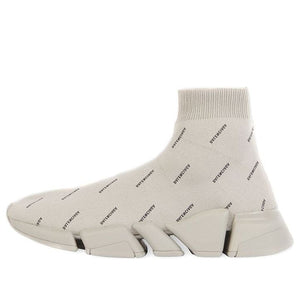 Balenciaga Speed Trainer 2.0 Allover Logo Beige (Women'S)