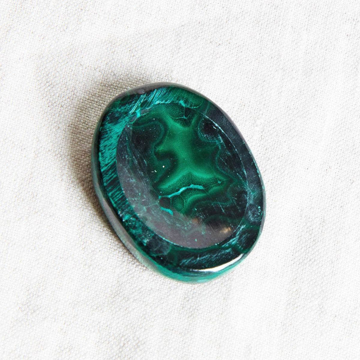 Rare Genuine Malachite Worry Stone