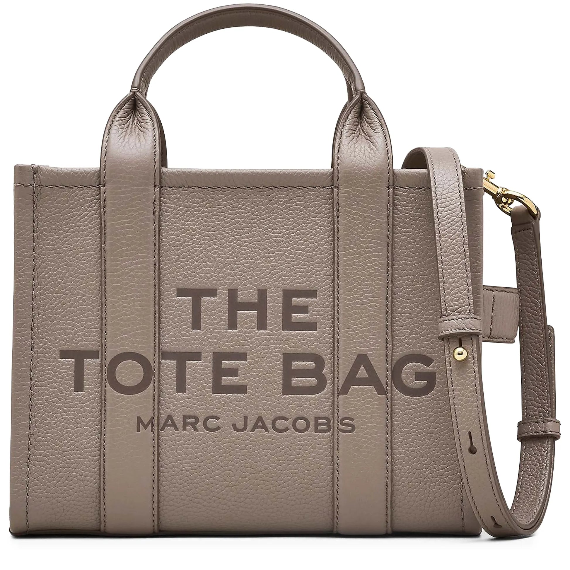 Mark Jacobs Small Leather Cement Tote Bag