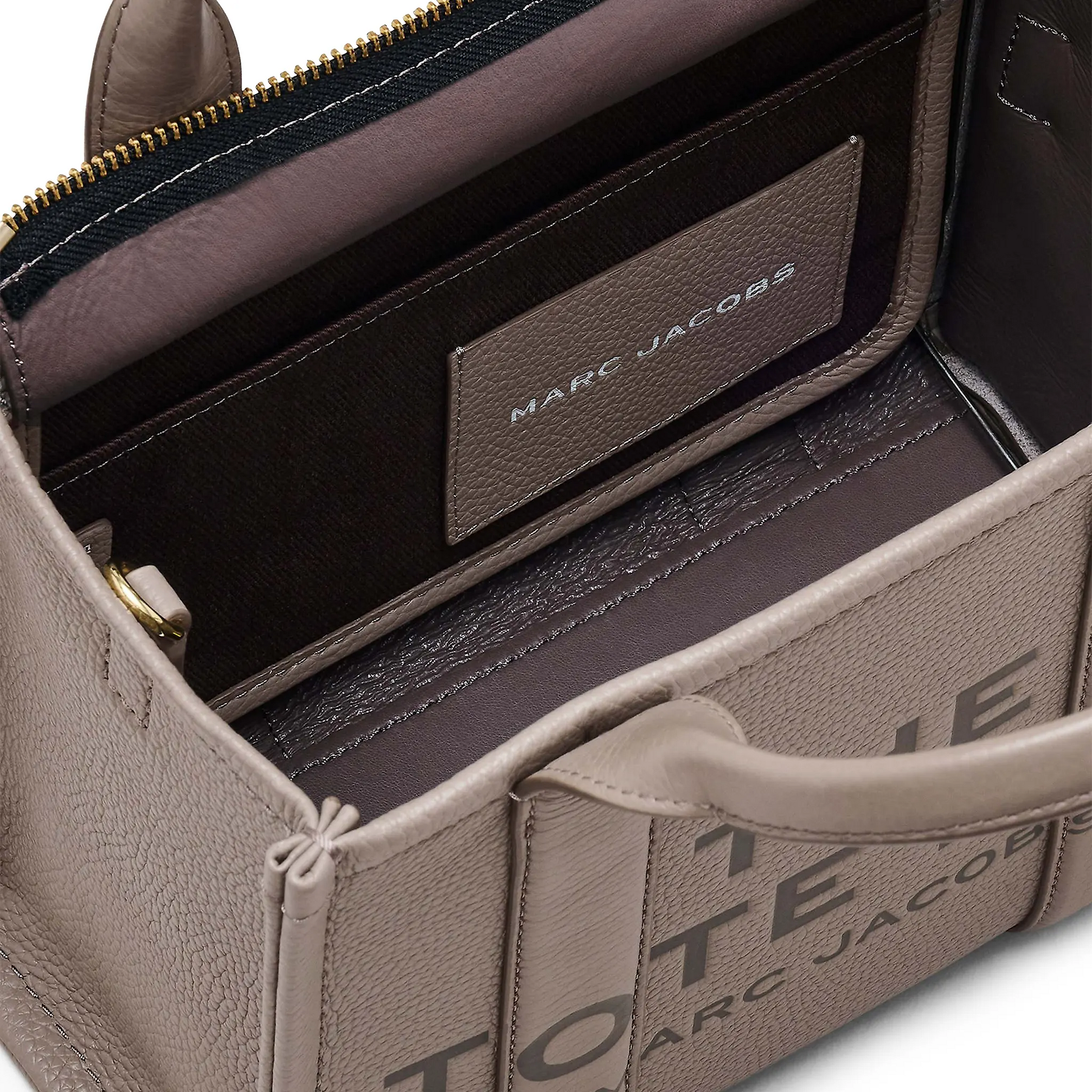 Mark Jacobs Small Leather Cement Tote Bag