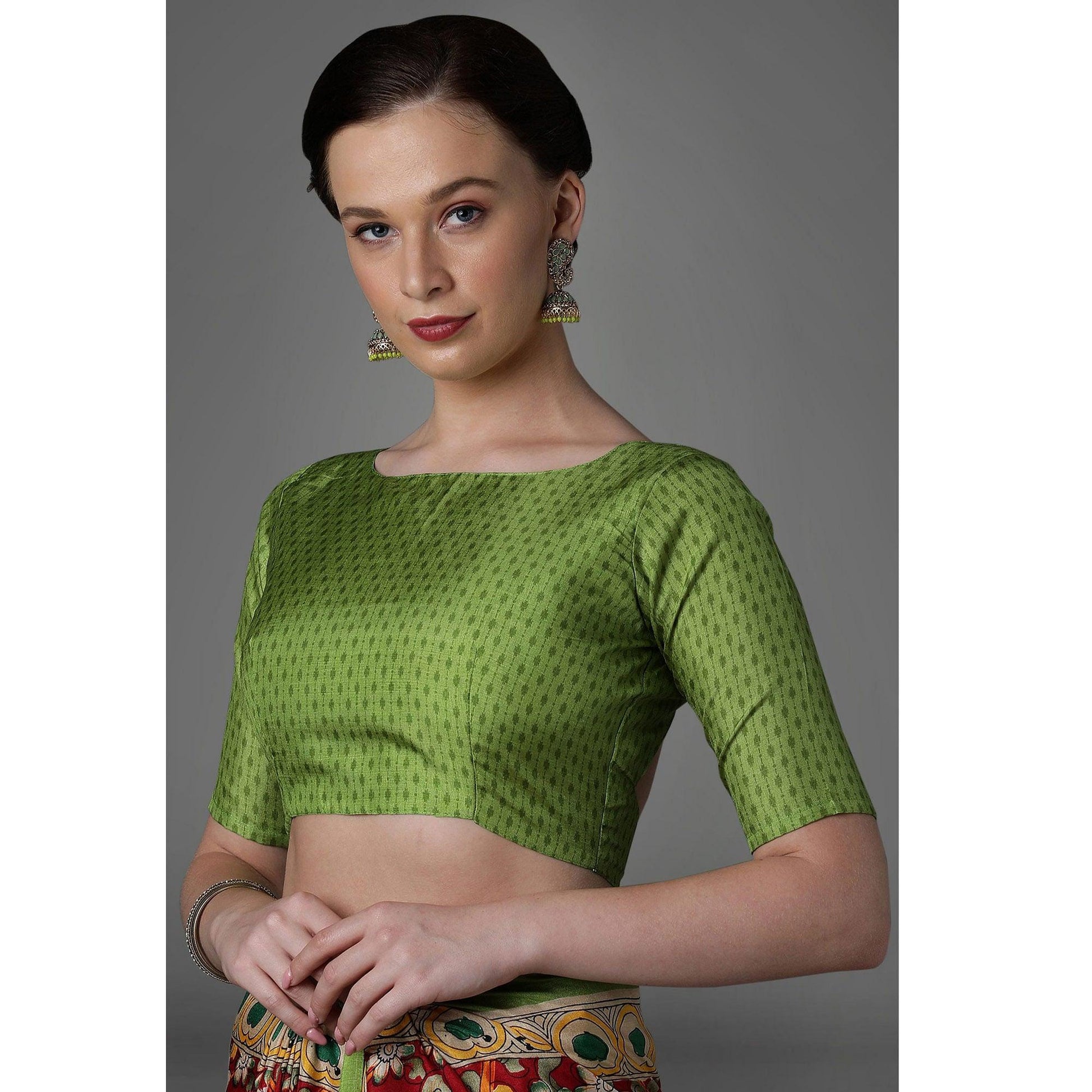 Maroon Casual Art Silk Printed Saree With Unstitched Blouse