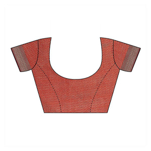 Maroon Casual Wear Solid Silk Saree