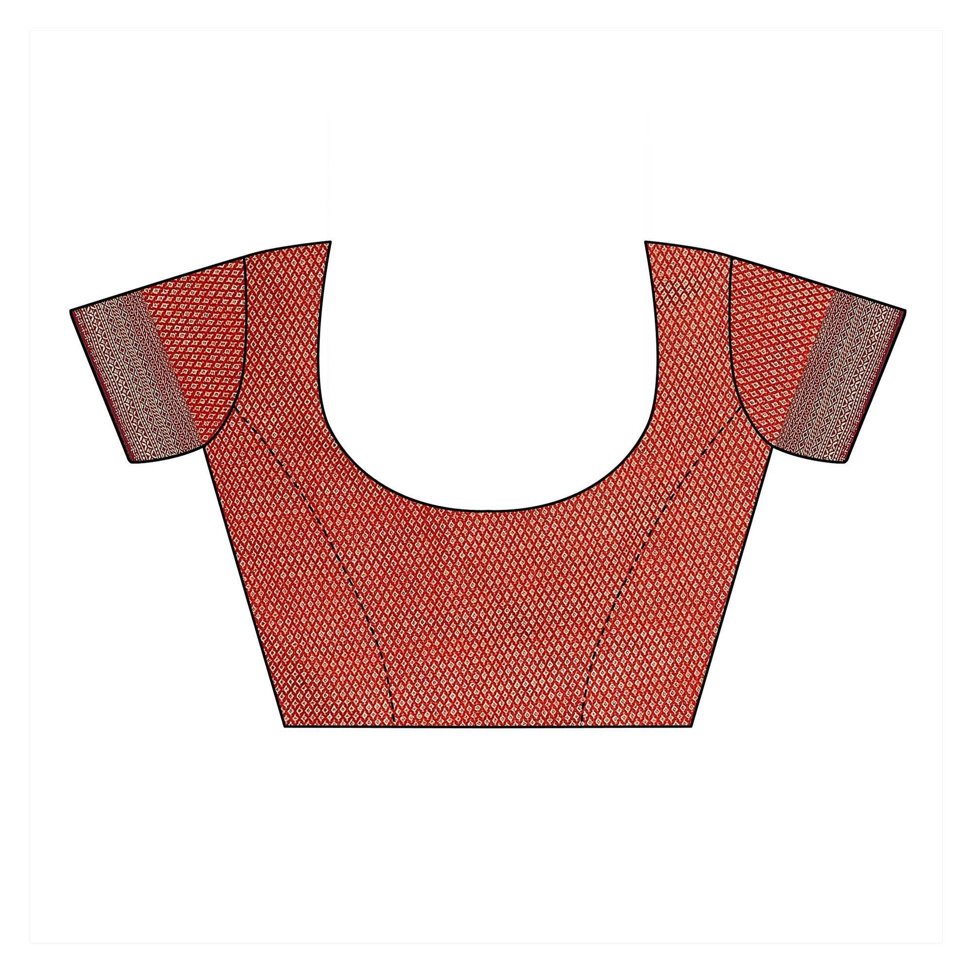 Maroon Casual Wear Solid Silk Saree