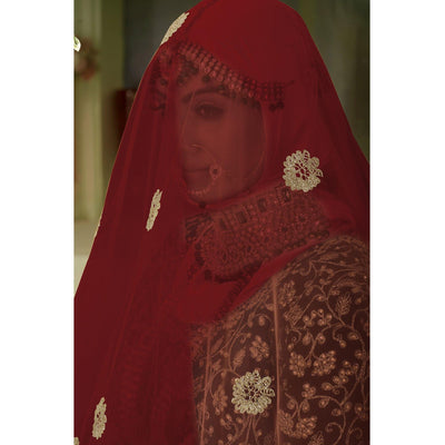 Maroon Wedding Wear Floral Coding Embroidery With Stone Velvet Lehenga Choli