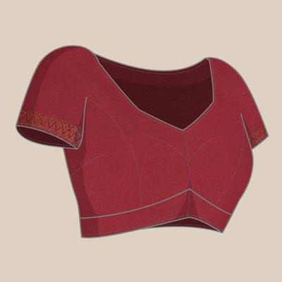 Maroon Woven Kanjivaram Silk Saree With Tassels