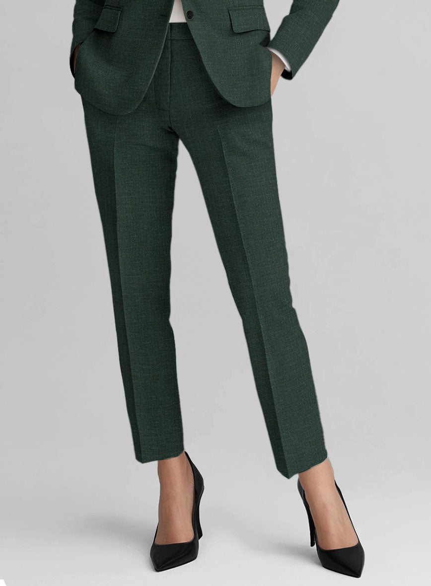 Women's Martini Green Linen Suit