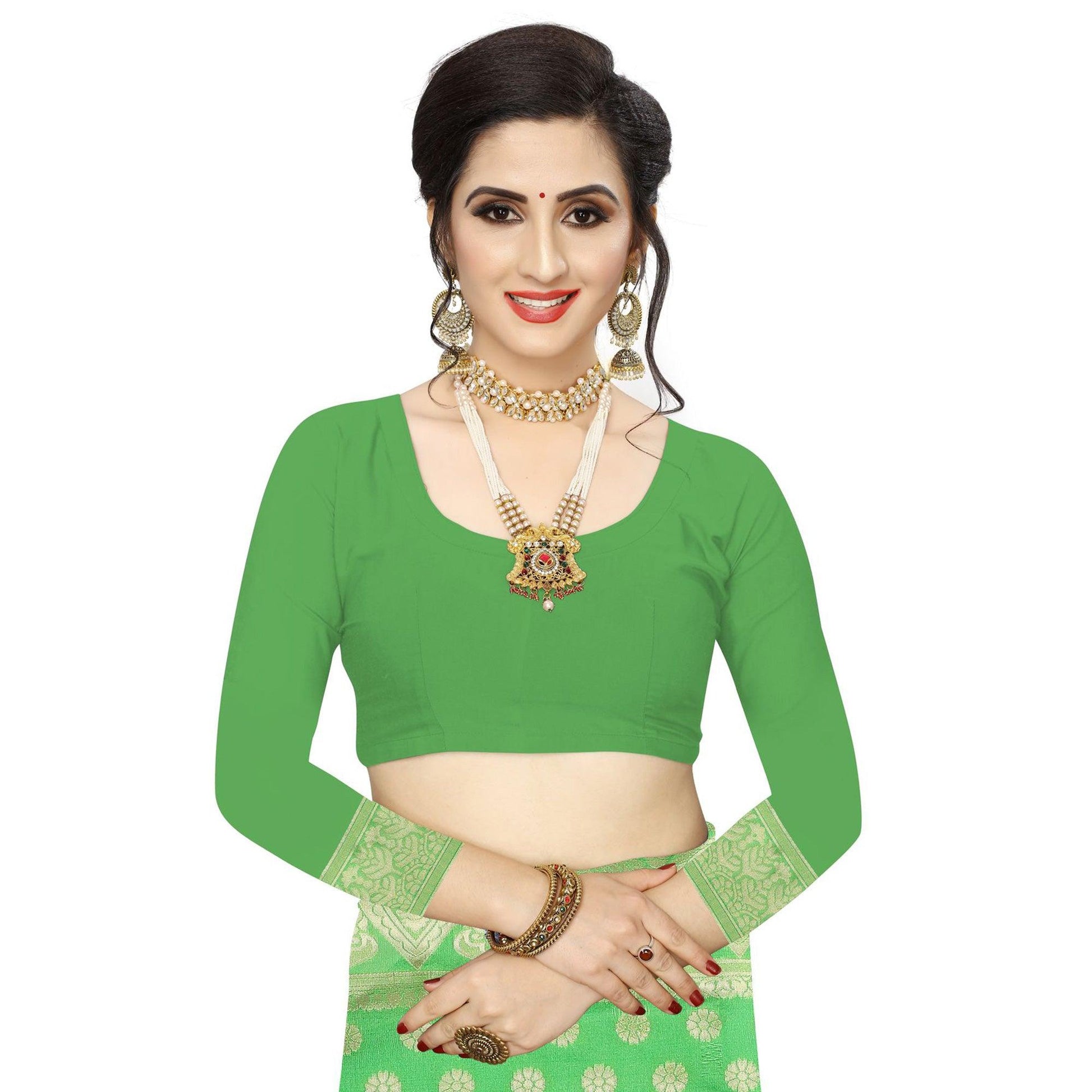 Marvellous Green Colored Festive Wear Woven Art Silk Saree