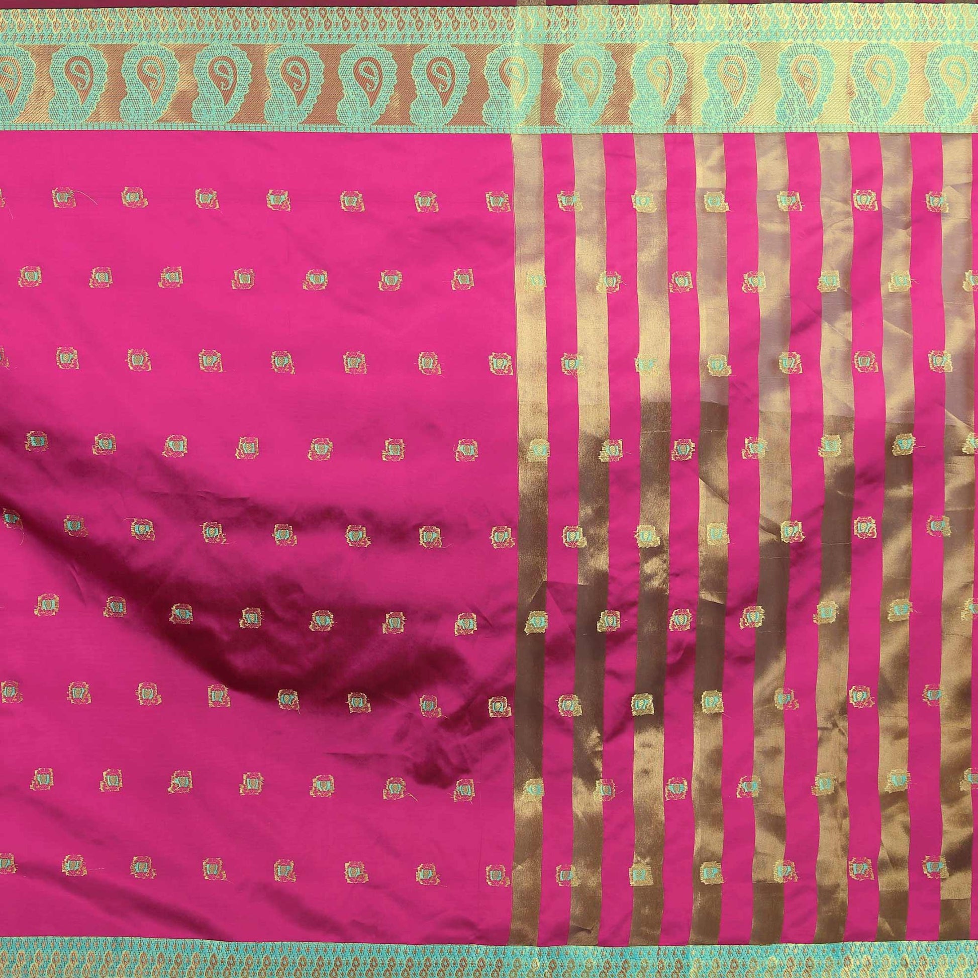 Marvellous Pink Colored Festive Wear Woven Silk Saree