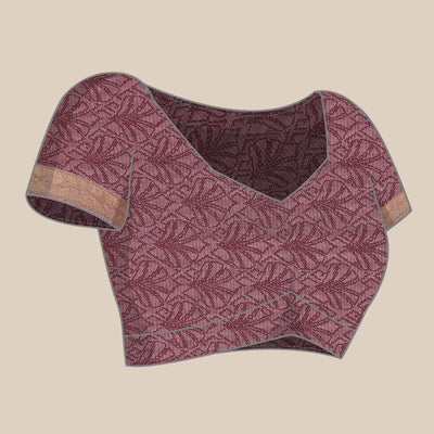 Mauve Festive Wear Woven Kanjivaram Silk Saree