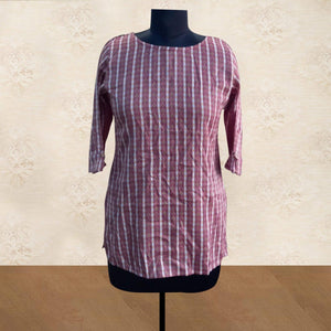 Mauve Printed Rayon Top