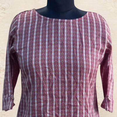 Mauve Printed Rayon Top