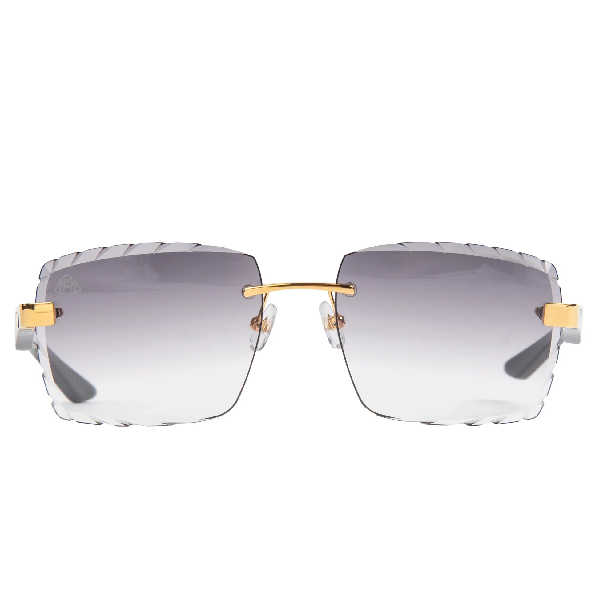Maybach Eyewear The Artist III P-WCW-Z25 Custom Black Grey Diamond Cut Sunglasses