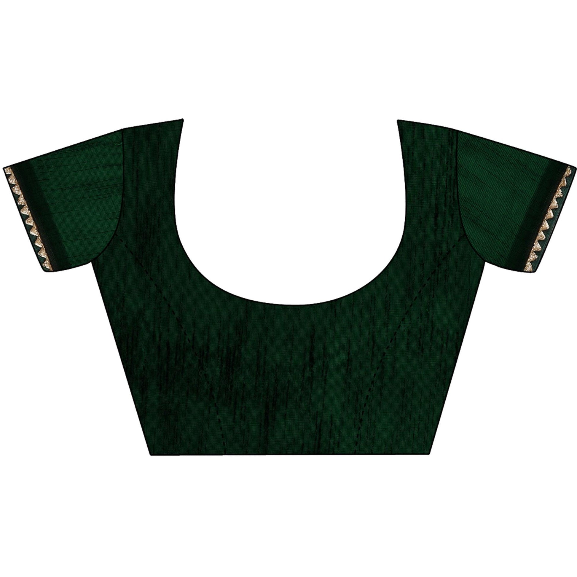 Mehendi Green Floral Sequins Embroidered Chiffon Saree