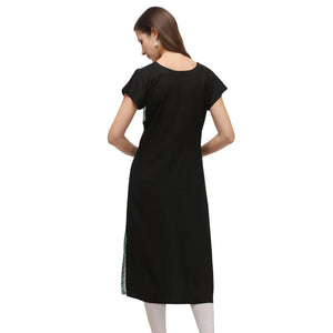Mesmeric Turqouise Coloured Digital Printed Casual Wear Kurti