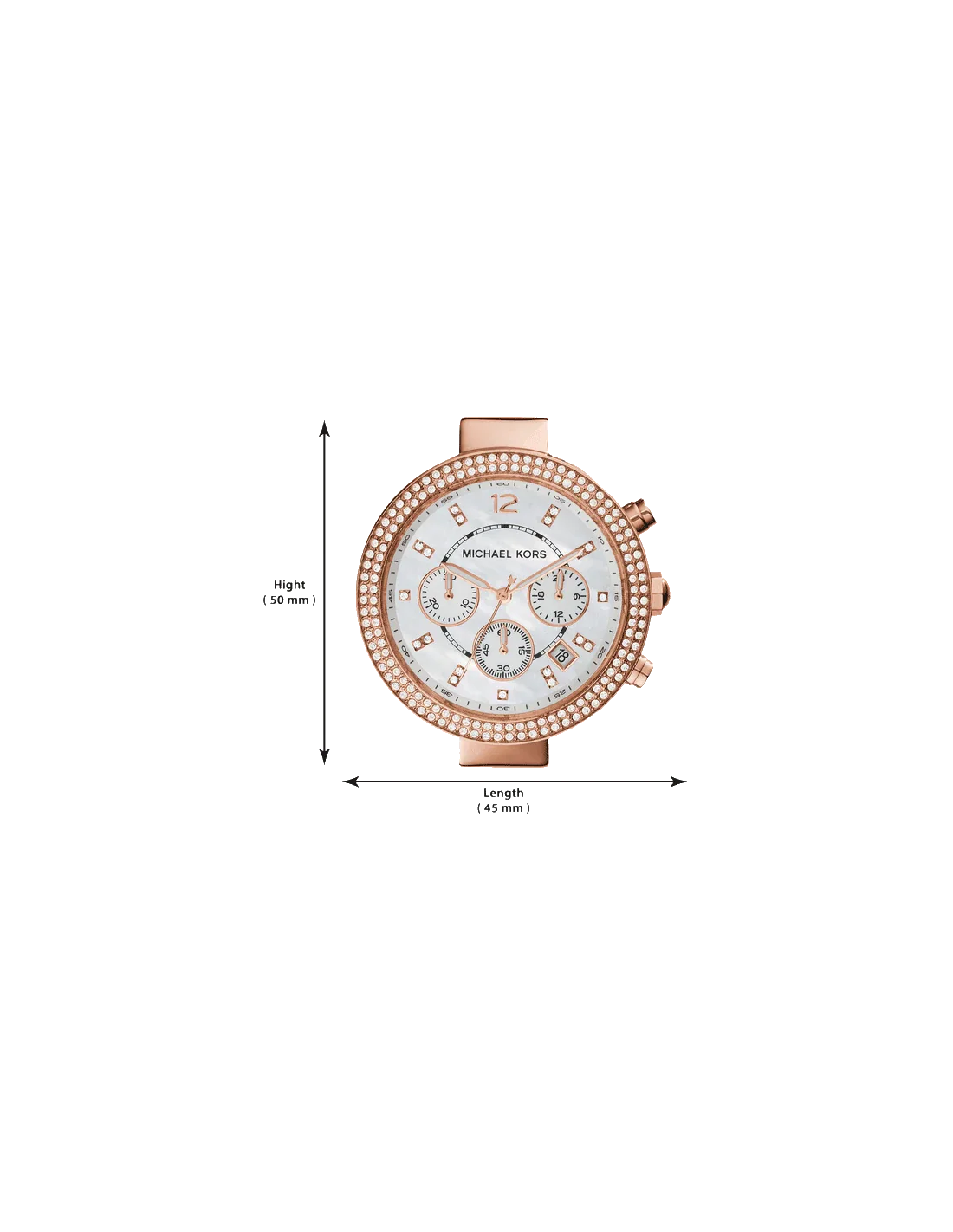 Michael Kors Parker White Dial Women 39mm