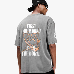 Mind T-shirt - Washed Grey